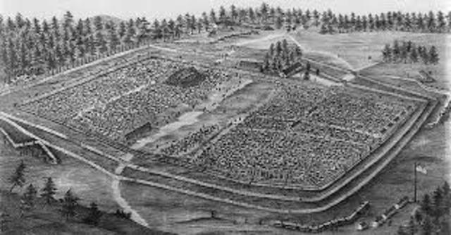 Camp Sumter Prison Camp opens