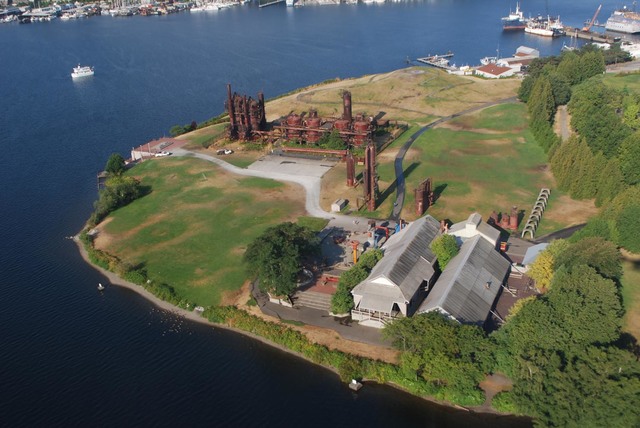 西雅图煤气厂旧址上建设新公园Gas Works Park