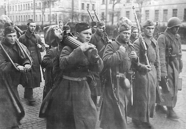 Soviet forces penetrate the siege of Leningrad