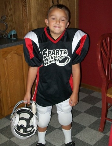 Jugué mi primer partido de fútbol americano.