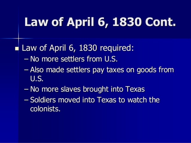 Law of April 6 1830