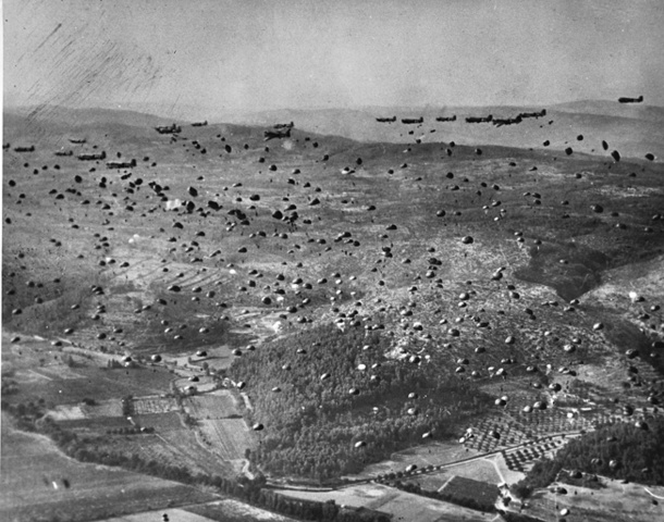 Allied powers landing in France