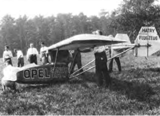 A rocket powered aircraft