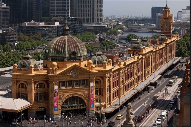 Flinders Street railway station in Melbourne