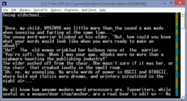 Aparición  Wordstar