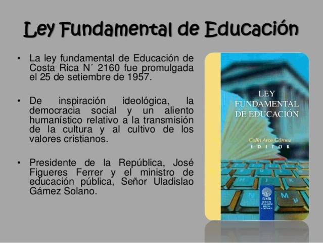 LEY FUNDAMENTAL DE EDUCACIÓN