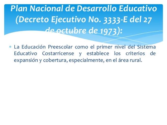 PLAN NACIONAL DE DESARROLLO EDUCATIVO