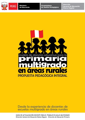 PROGRAMA DE ESTUDIO PARA ESCUELAS UNIDOCENTES DEL AÑO 1987