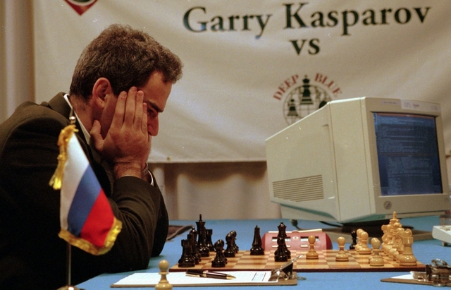 "Deep Blue" machine defeats Garry Kasparov
