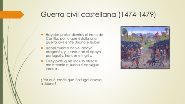 Isabel I de Castilla reina tras una guerra civil