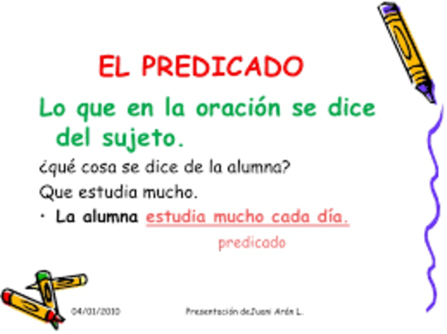 EL PREDICADO