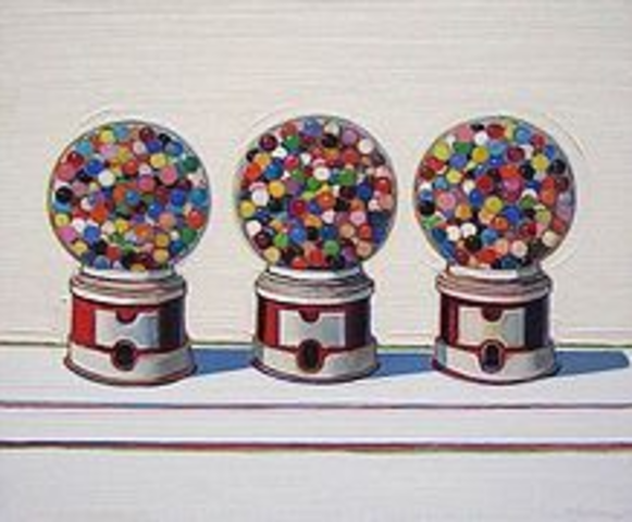 Three Machines, by Wayne Thiebaud