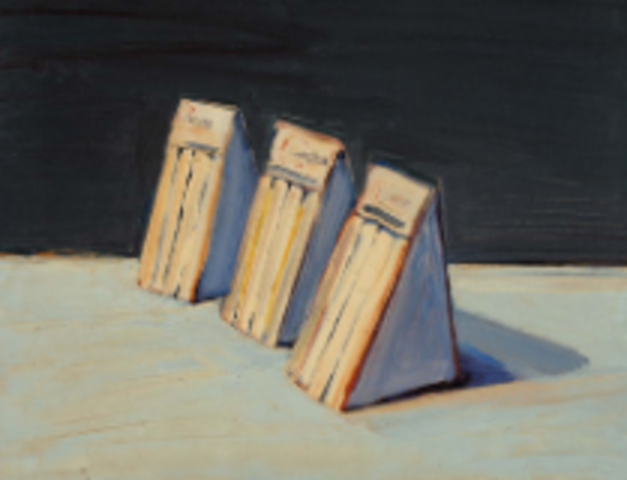 Three Sandwiches, by Wayne Thiebaud