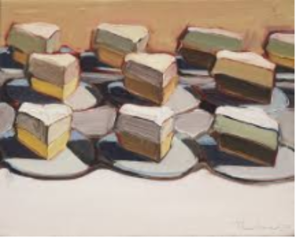 Cut Meringues, by Wayne Thiebaud
