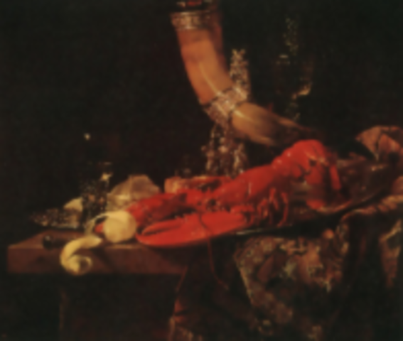 Still Life With Lobster, Drinking Horn, and Glasses, by Willem Kalf