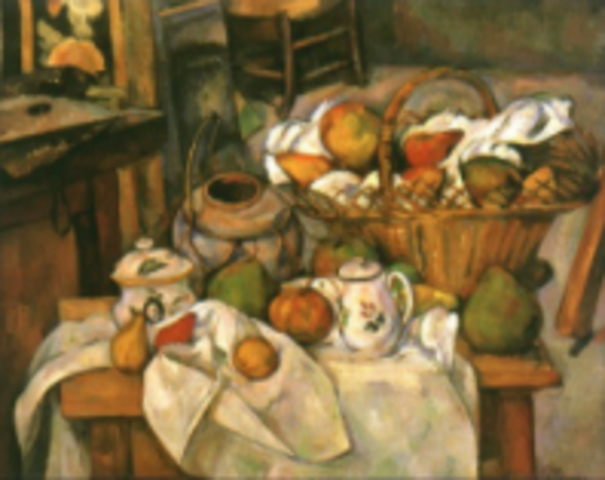 Still Life with Fruit Basket, by Paul Cezanne