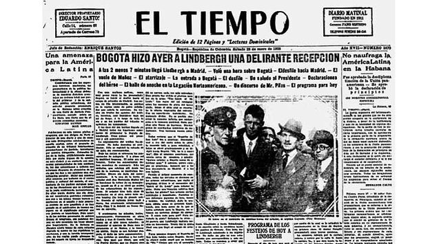 Charles Lindbergh, primer aviador en atravesar el océano atlántico