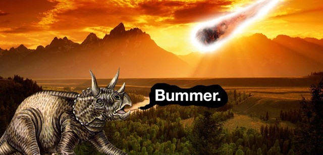 O) Dinosaurs extinct