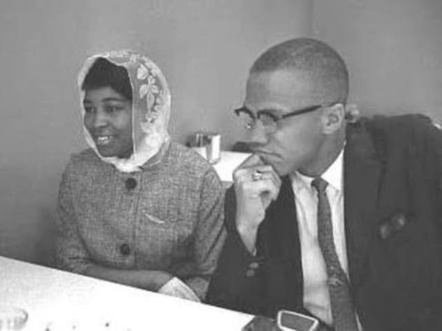 Malcolm X marries Betty Sanders