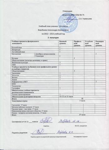 Переход на индивидуальные учебные планы в старших классах