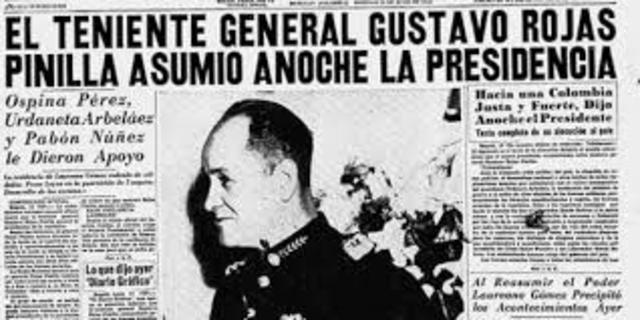 Golpe militar Gustavo Rojas Pinilla (13 de junio de 1953)