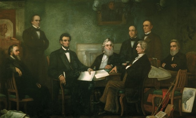 Lincoln signs Emancipation Proclamation