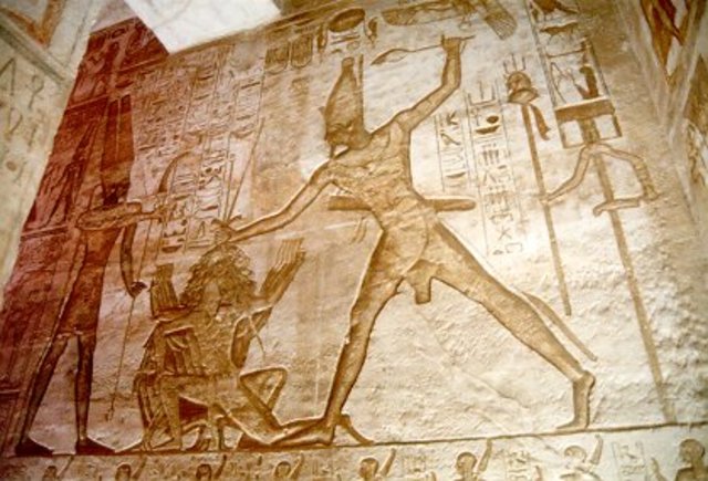 Ramses II Smiting His Enemies