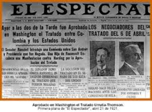 Los Estados Unidos amenazan con ratificar el tratado de 6 de abril de 1914,