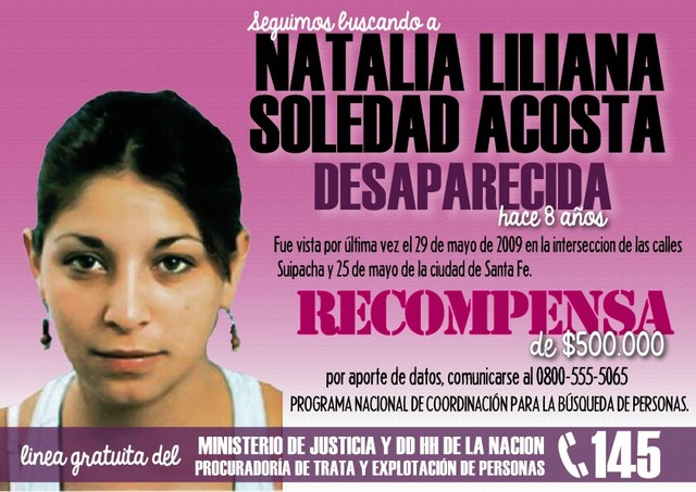$ 500.000 SE OFRECE RECOMPENSA