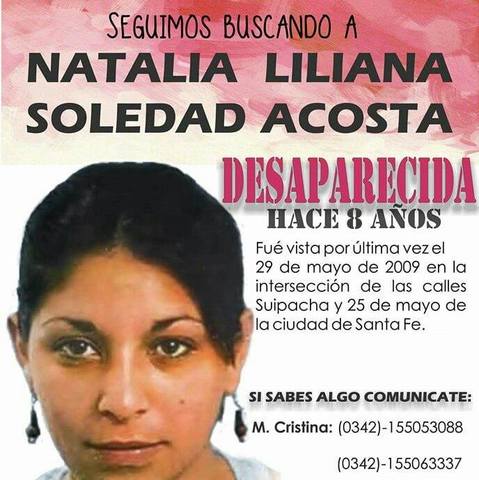 NATALIA, TE SEGUIMOS BUSCANDO