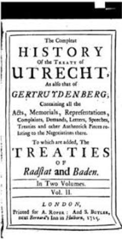 The Treaty of Utrechant.
