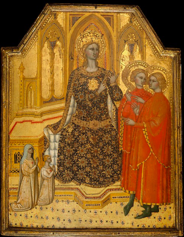 Saint Catherine Disputing and Two Donors