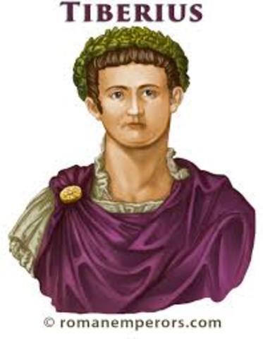 • Tiberius become Roman Emperor