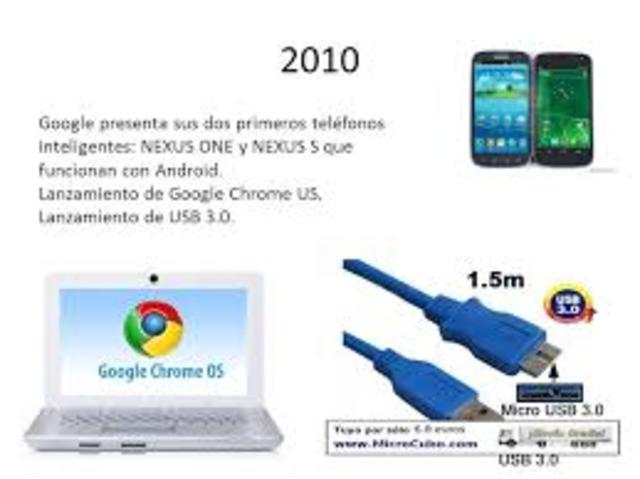 Google presenta Nexus One y Nexus S. Lanzamiento de Google Chrome OS. Sale USB 3.0.