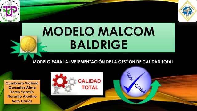 Creación del Premio Malcom Baldrige