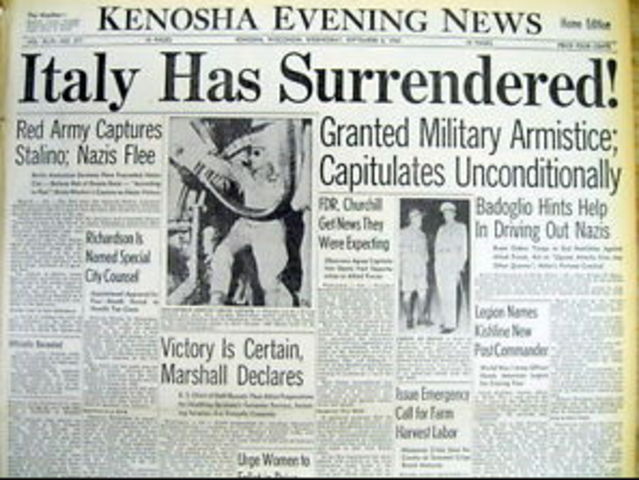 Italy Surrenders
