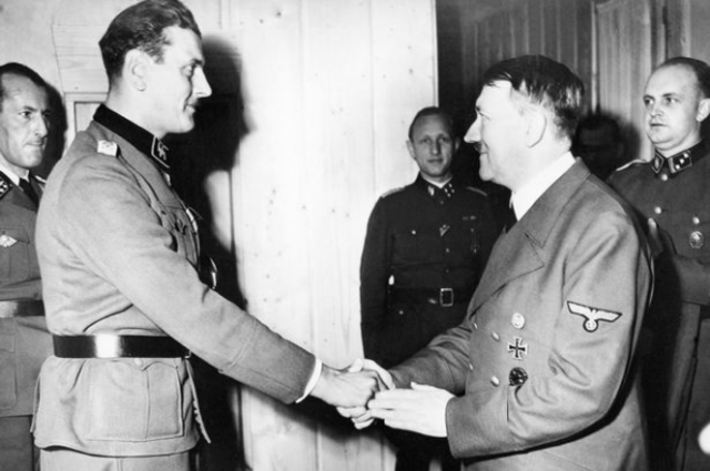 Hitler is paid a visit by his would-be assassin