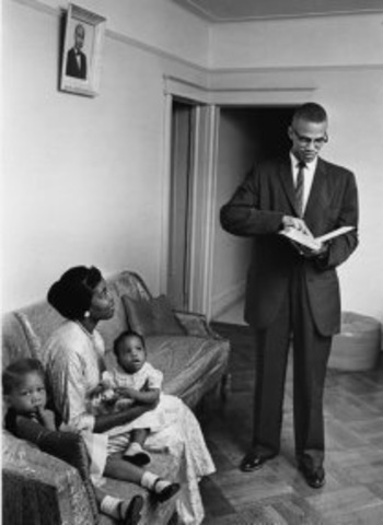 Malcolm X marries Betty Sanders