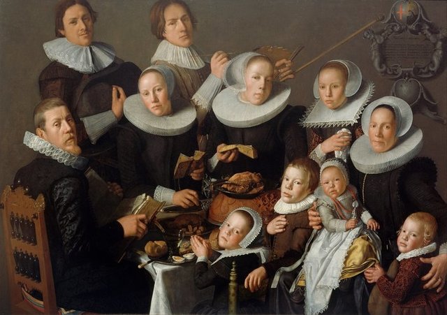 ​Portrait of the painter Andries van Bochoven and his family