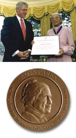 She receives the Medal of Freedom President Bill Clinton