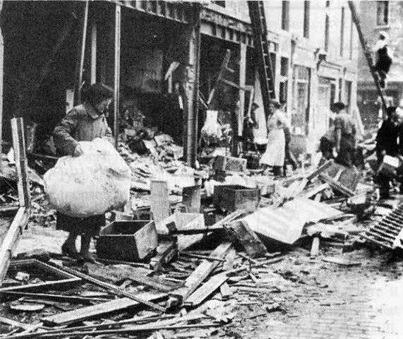 Helga and Hilde get stuck out during an air raid