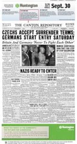 Germany Breaks Munich Agreement