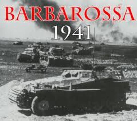 Germany invades the Soviet Union- Operation Barbarossa