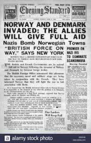 Germany Invades Denmark and Norway