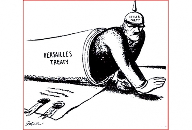 Hitler Pledges to undo the Treaty Of  Versialles