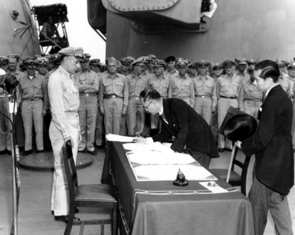 Japan surrenders