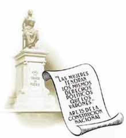 Derechos políticos de la mujer (25 de Agosto de 1954)