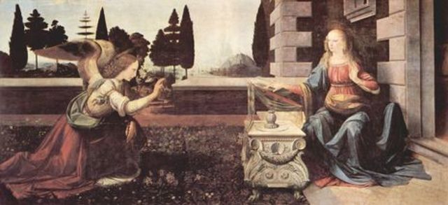 Leonardo's First Collaboration with his Master.