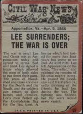 Civil War Ends