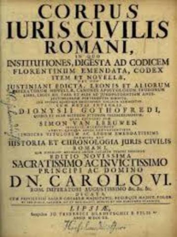 EL CORPUS JURIS CIVILIS
